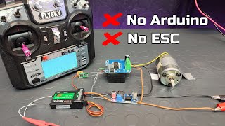 How to control DC motor without ESC and Arduino using cheap BTS7960 HW-039 driver and Flysky FS-I6X