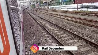 Mumbai Local Entering Churchgate Railway Station......