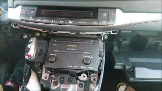 How to Remove Radio / Navigation from Lexus CT200 2013 for Repair.