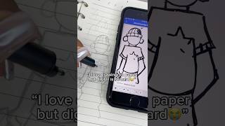 You can draw your characters on real paper and watch as they appear on your phone or tablet #sketch