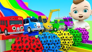 Bingo Song + Wheels On The Bus | Baby learns color with magical toilet | Nursery Rhymes & Kids Songs