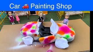 மண்வாசனை Episode 925 | Car 🚗 Painting Shop   | #chintu #nancy #bunty #classicminifoodtamil