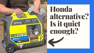 RYOBI 2300 WATT GENERATOR REVIEW | Low Decibel & Bluetooth Feature