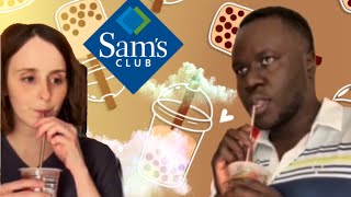 TRYING SAMS CLUB BOBA TEA!!