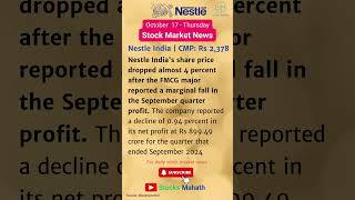 Nestle India Share Price Drops Almost 4% 📉 | What’s Driving the Decline?