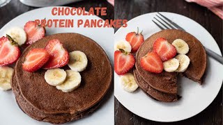 Banana Chocolate Protein Pancakes | High Protein Breakfast for Weight Loss