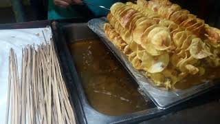 Amazing Street Food Potato rolling in Dhaka City#streetfood