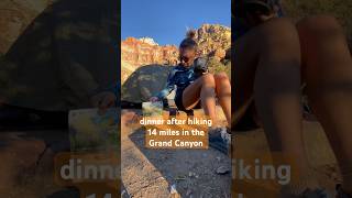 Dinner night two on the Rim to Rim trail in the Grand Canyon 🍴  #backpacking #hiking #camping