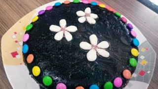 Easy &Tasty Chocolate Cake with easy Chocolate Ganache and Fondant decoration - With &Without Oven