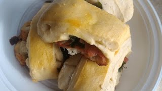 Rotoli di rucola e prosciutto crudo