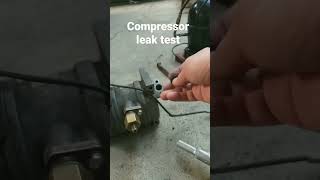 Car A/C compressor leak test