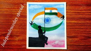 🇮🇳 Independence Day Art For Beginners #shorts