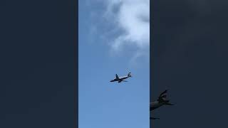 British Airways Airbus A320 landing at London Heathrow Airport