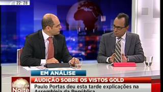 Audição de Paulo Portas sobre  Vistos Gold  em análise