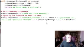 Raspberry Pi Tutorial 14 - Adding Timestamp to Pictures