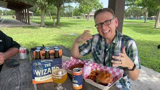 Wizard White Ale with BBQ Bacon Cheese Burger at The Brasserie #BurgerPairing