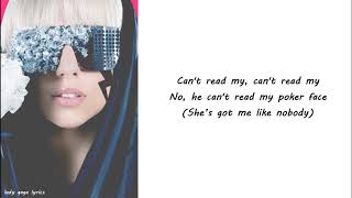 Lady Gaga - Poker Face Lyrics