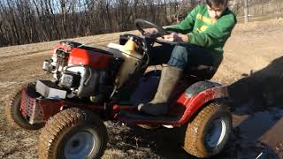 Painting Lawn Mower Rims+ Mudding My Lawn Mower