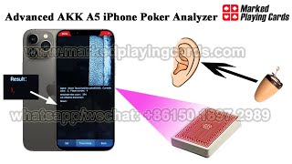 Analizador avanzado y elegante de manos de póquer para iPhone AKK A5 para Texas Hold'em