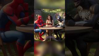 Spiderman, Wonder Woman and Venom at Garden #spiderman  #marvel #brawlstars