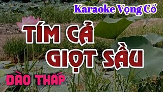 Karaoke Tím Cả Giọt Sầu - Dây Đào Thấp - Tác giả: Nguyễn Hữu Nghĩa