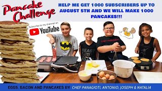 Help me get 1000 subscribers by August 5th and I will make 1000 pancakes with my friends!!!