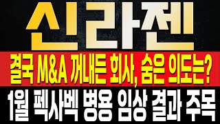 [신라젠 주가전망] 다시 한번 좋은 흐름이 이어지는 이유는 결국 M&A카드를 꺼내서라고? 결국 회사의 큰그림은 '이렇게' 흘러간다. 1월 펙사벡관련 임상 결과 주목