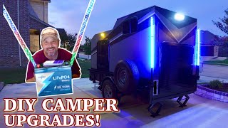 Camper UPGRADES! Nilight whip lights, DOBELAY 100ah battery install & GUTA TPMS