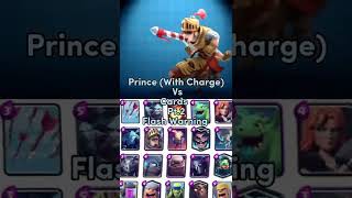 FAX or NAH  🥶(Prince Vs Cards PT 2 in Clash Royale!) #shorts