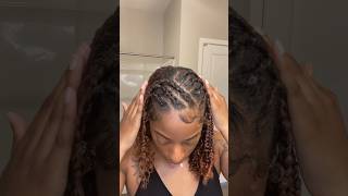 Braided Hairstyle 🤗 #naturalhairstyles #protectivestyles #braidedhairstyles #curlyhairstyles