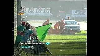 F1 Germany 1998 FP3 Michael Schumacher spins DF1