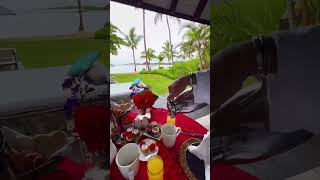 Most romantic breakfast setup at Four Seasons, Mauritius at Anahita