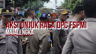 PENGAMANAN AKSI UNJUK RASA SERIKAT PEKERJA DPC FSPMI MAJALENGKA