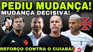 PEDIU MUDANÇA! NOVO TÉCNICO II JOGO DECISIVO EM SÃO JANUÁRIO II REFORÇO CONFIRMADO