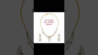 Tanishq Diamond Necklace Set #WEDDING #BRIDAL #SHORTS #STATUS #LATEST #TRENDING #VIRAL #4k #2024