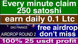 Every minute claim 250 satoshi/Ltc faucet instant payout/btc faucet auto claim/bitcoin faucet