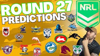 NRL Round 27 Predictions 2024 🏉 NRL Round 27 Tips