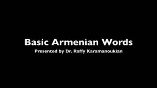 Basic Armenian Words - Vocabulary - Armenian Lessons