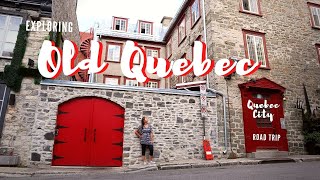 Walking in Old Quebec & eating Poutine Galvaude | Roadtrip to Quebec City (Part 5)