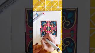 Simple Ornament Drawing Tutorial by Cosmic Dots