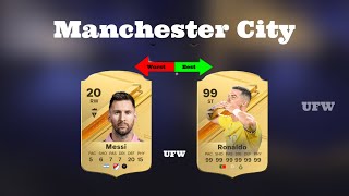 Worst and Best FIFA Cards | Manchester City Editions.  #eafc  #eafc24 #worst #best #manchestercity