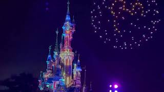 #disneylandparis Fireworks & Drone show #shorts    HD 1080p