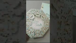 Wedding Invitation Card With Die Cut Pattern | Jimit Card | 2119PNReel