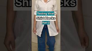 Testing the Most Viral Shirt Hacks| #hacks #fashionhacks #5mincraft