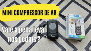 Mini Compressor de AR | vale a pena levar nos pedais? #aliexpress