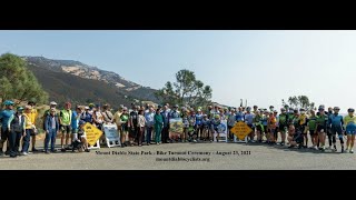 BIKE TURNOUT $1.5MM CEREMONY-MOUNT DIABLO STATE PARK