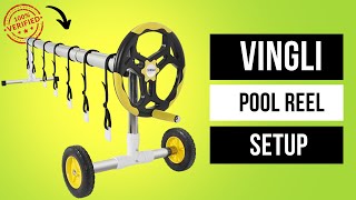 Pool Reel Assembly With Cover Setup