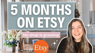 5 Months on Etsy Selling Digital Products | Realistic Results on Etsy for Beginners