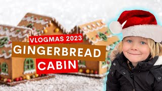 My first vlog | Christmas in the USA | (Gingerbread Cabin)  #vlogmas2023