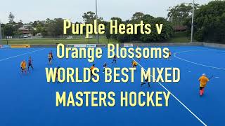 Purple Hearts v Orange Blossoms. MIXED MASTERS HOCKEY 2024